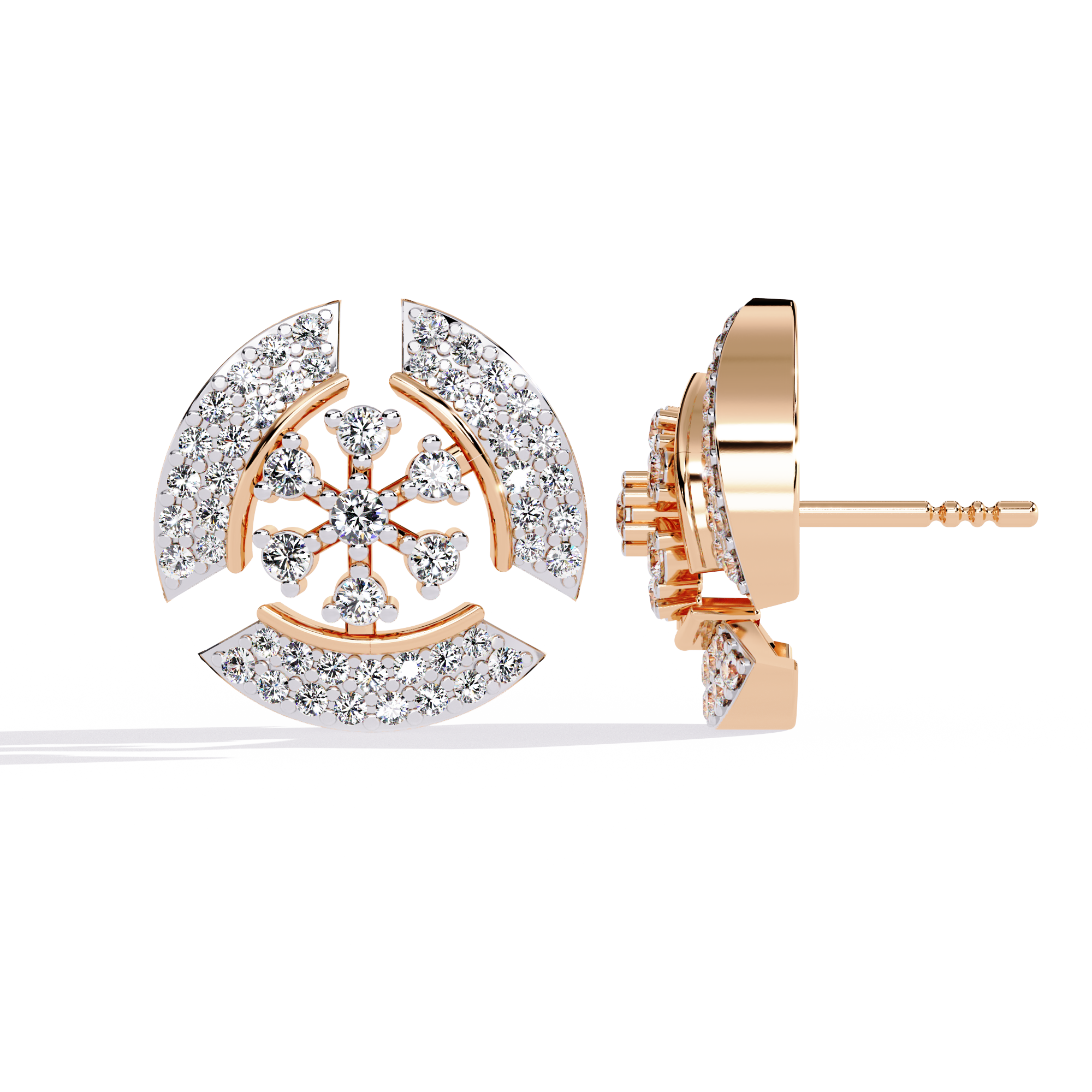Solitairekart 0.49ct Natural Diamond Earrings